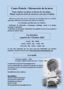 Lire la suite à propos de l’article Cours de Poterie