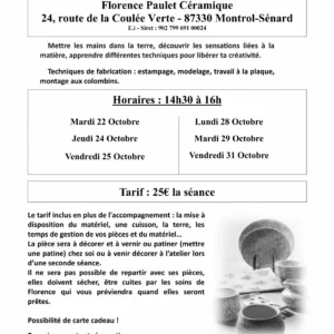 Ateliers vacances de Toussaint – 2024